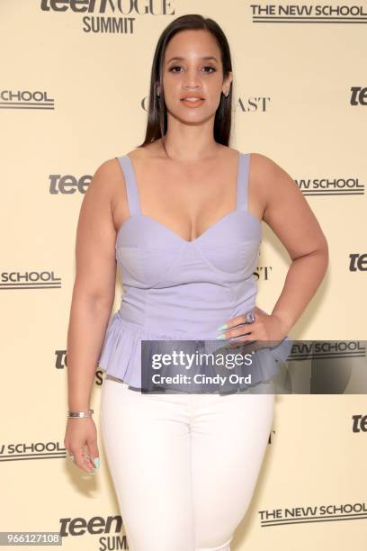 Dascha Polanco attends Teen Vogue Summit 2018: #TurnUp - Day 2 at The New School on June 2, 2018 in New York City.