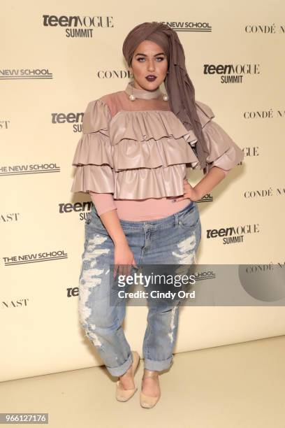 Amani Al-Khatahtbeh attends Teen Vogue Summit 2018: #TurnUp - Day 2 at The New School on June 2, 2018 in New York City.
