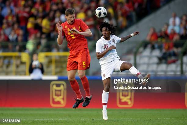 Jan Vertongen of Belgium, Gelson Martins van Portugal during the International Friendly match between Belgium v Portugal at the Koning...