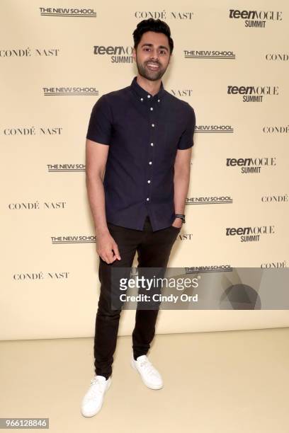 Hasan Minhaj attends Teen Vogue Summit 2018: #TurnUp - Day 2 at The New School on June 2, 2018 in New York City.