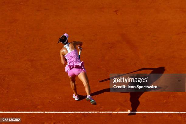 During French Open on June 02 at Stade Roland-Garros in Paris, France.
