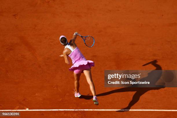 During French Open on June 02 at Stade Roland-Garros in Paris, France.