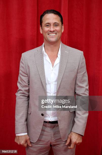 Nick Pickard attends the British Soap Awards 2018 at Hackney Empire on June 2, 2018 in London, England.