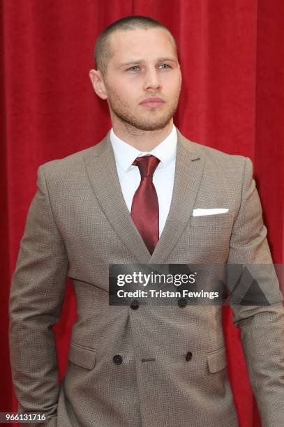 Danny Walters attends the British Soap Awards 2018 at Hackney Empire on June 2, 2018 in London, England.