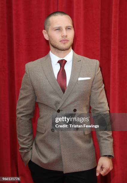 Danny Walters attends the British Soap Awards 2018 at Hackney Empire on June 2, 2018 in London, England.