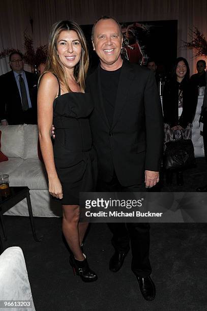 Fashion Director of Elle and Marie Claire Nina Garcia and designer Michael Kors attend the Mercedes-Benz Fashion Week Fall 2010 - Official Coverage...