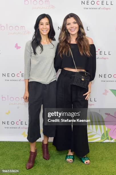 Lisa Ling and Ali Landry attend Neocell Presents Bloom Summit at The Beverly Hilton Hotel on June 2, 2018 in Beverly Hills, California.