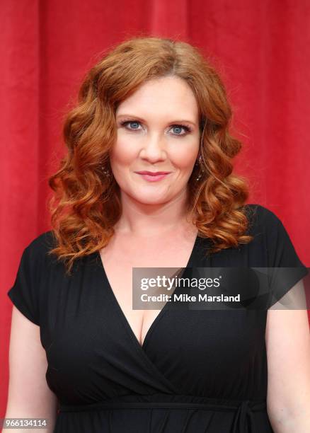 Jennie McAlpine attends the British Soap Awards 2018 at Hackney Empire on June 2, 2018 in London, England.