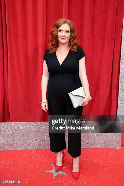 Jennie McAlpine attends the British Soap Awards 2018 at Hackney Empire on June 2, 2018 in London, England.