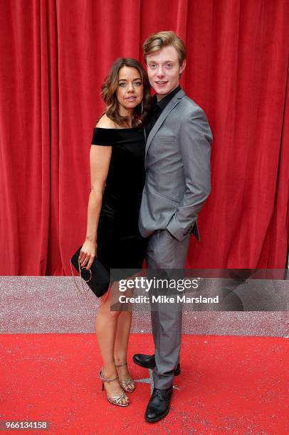 Georgia Taylor and Rob Mallard attend the British Soap Awards 2018 at Hackney Empire on June 2, 2018 in London, England.