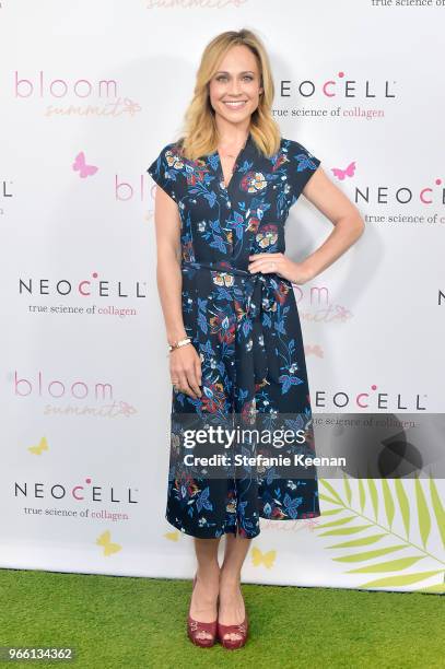 Nikki DeLoach attends Neocell Presents Bloom Summit at The Beverly Hilton Hotel on June 2, 2018 in Beverly Hills, California.