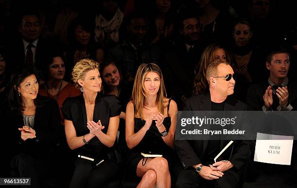 Lifetime CEO Andrea Wong, singer Faith Hill, Fashion Director of Elle and Marie Claire Nina Garcia and designer Michael Kors attend Project Runway...