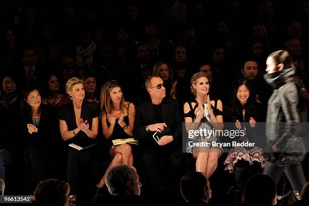 Lifetime CEO Andrea Wong, singer Faith Hill, Fashion Director of Elle and Marie Claire Nina Garcia, designer Michael Kors, model Heidi Klum and...