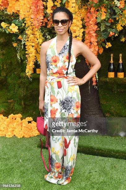 Susan Kelechi Watson attends the 11th annual Veuve Clicquot Polo Classic at Liberty State Park on June 2, 2018 in Jersey City, New Jersey.