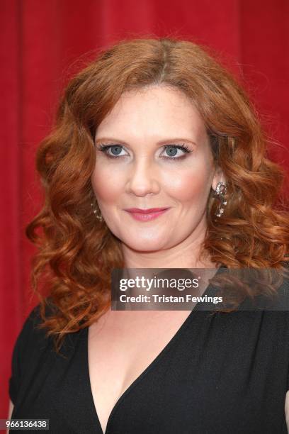 Jennie McAlpine attends the British Soap Awards 2018 at Hackney Empire on June 2, 2018 in London, England.