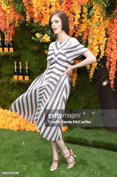 Model Coco Rocha attends the 11th annual Veuve Clicquot Polo Classic at Liberty State Park on June 2, 2018 in Jersey City, New Jersey.