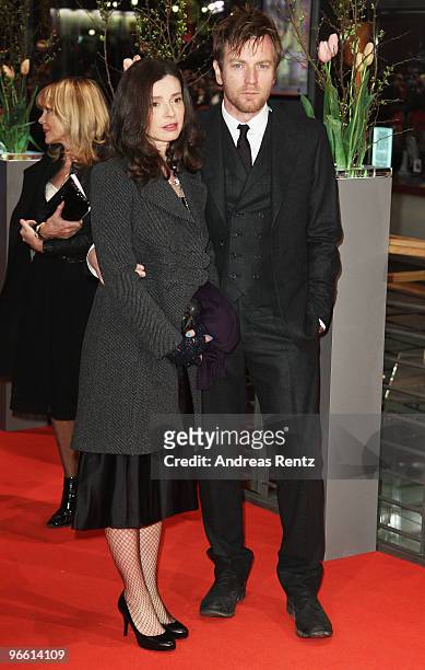 Actor Ewan McGregor and his wife Eve Mavrakis attend 'The Ghost Writer' Premiere during day two of the 60th Berlin International Film Festival at the...