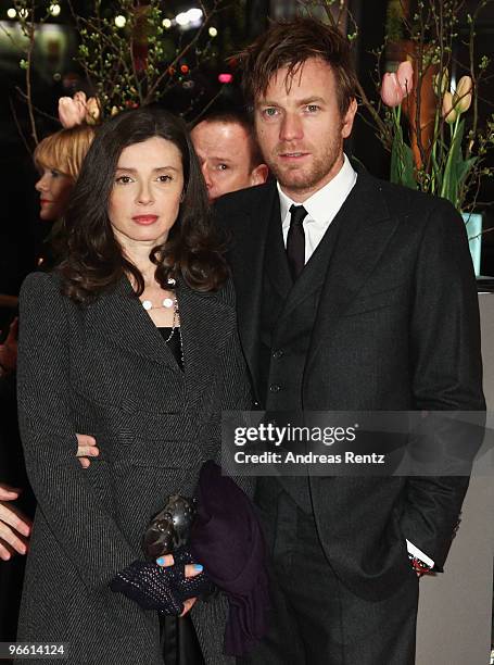 Actor Ewan McGregor and his wife Eve Mavrakis attend 'The Ghost Writer' Premiere during day two of the 60th Berlin International Film Festival at the...