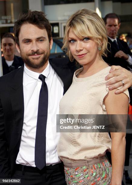 Charlie Day and Mary Elizabeth Ellis at the Los Angeles Premiere of "Going The Distance" held at the Grauman's Chinese Theatre in Los Angeles, USA on...
