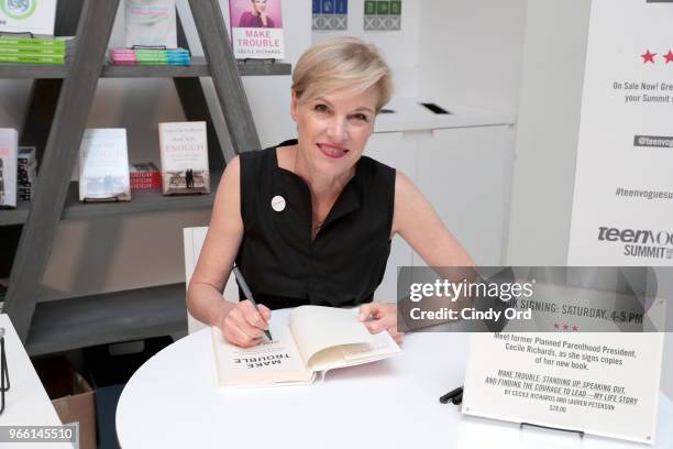 Former Planned Parenthood President Cecile Richards attends a book signing for 'Make Trouble' at Teen Vogue Summit 2018: #TurnUp - Day 2 at The New...