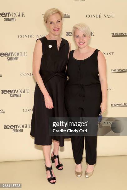 Former Planned Parenthood President Cecile Richards and Lauren Peterson attend Teen Vogue Summit 2018: #TurnUp - Day 2 at The New School on June 2,...