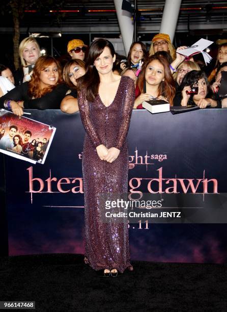 Robert Elizabeth Reaser at the Los Angeles Premiere of "The Twilight Saga: Breaking Dawn Part 1" held at the Nokia Theatre L.A. Live in Los Angeles,...