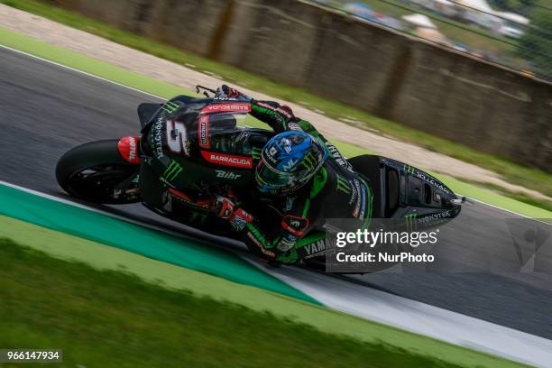 From France, Monster Yamaha Tech 3 Team, Yamaha YZR-M1 2017, Gran Premio d'Italia Oakley, during the Saturday FP3 at the Mugello International...