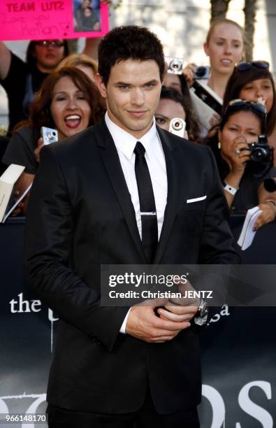 Kellan Lutz at the Los Angeles Premiere of "The Twilight Saga: Eclipse" held at the Nokia LA Live Theater in Los Angeles, USA on June 24, 2010.