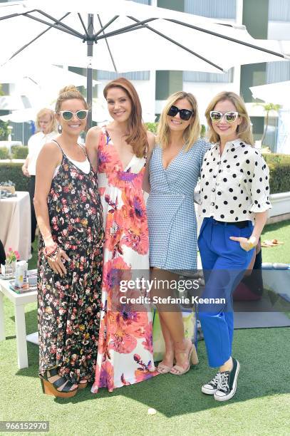 Christine Lakin, Virginia Williams, Vanessa Ray and Ashley Aubra Jones attend Neocell Presents Bloom Summit at The Beverly Hilton Hotel on June 2,...