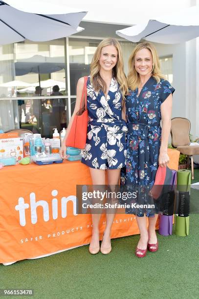 Nikki DeLoach and Ellie Knaus attend Neocell Presents Bloom Summit at The Beverly Hilton Hotel on June 2, 2018 in Beverly Hills, California.