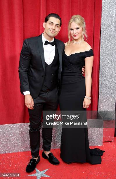 Ryan Clayton and guest attend the British Soap Awards 2018 at Hackney Empire on June 2, 2018 in London, England.