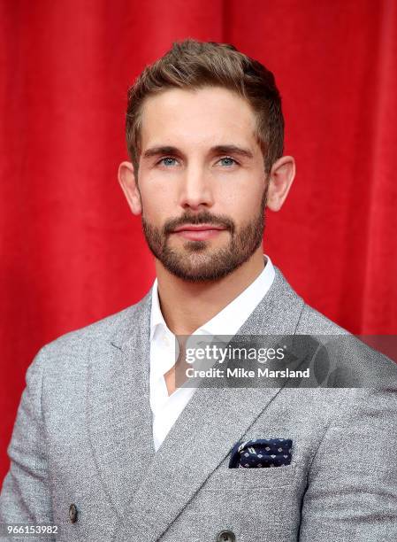 Adam Woodward attends the British Soap Awards 2018 at Hackney Empire on June 2, 2018 in London, England.