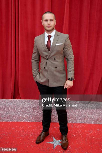 Danny Walters attends the British Soap Awards 2018 at Hackney Empire on June 2, 2018 in London, England.