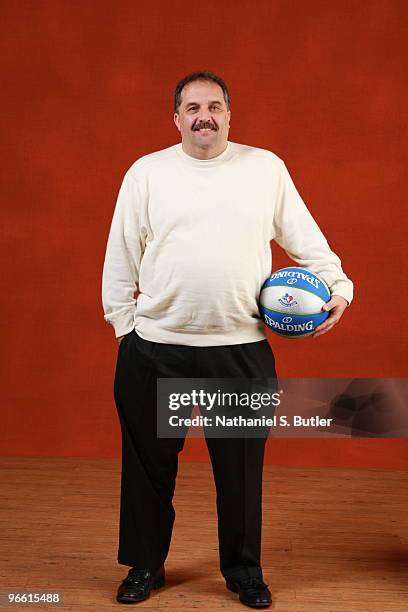Head Coach Stan Van Gundy of the Orlando Magic poses for a portait during the NBA Circuit as part of the 2010 All-Star weekend on February 12, 2010...