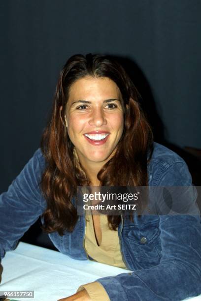 Tampa, Florida ranked in 2001 Jennifer Capriati smiling during a meet and greet session with vips, following her 6-4, 7-5 lack luster loss to Anna...