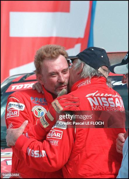 Rene Metge and Johnny Hallyday.