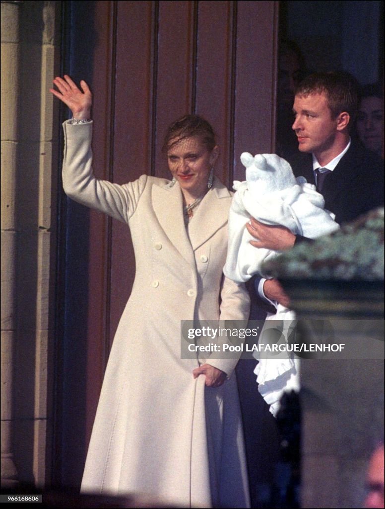 Christening of Madonna's son Rocco.