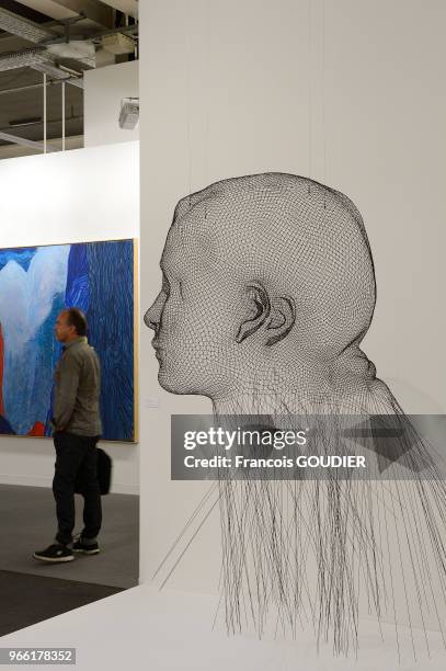 Stand de la Galerie Lelong de Paris à la Messe de Art Basel, le 15 juin 2017 à Bâle, Suisse.
