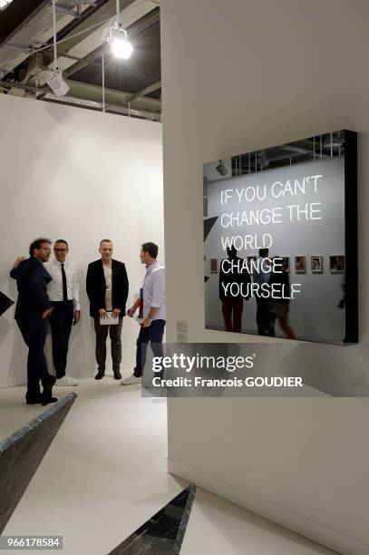 Stand de la Galerie König de Berlin à la Messe de Art Basel, le 15 juin 2017 à Bâle, Suisse.