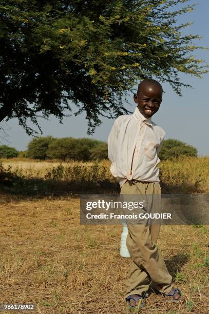 Enfant au village de Guitté près du Lac Tchad, 25 octobre 2010, Tchad.