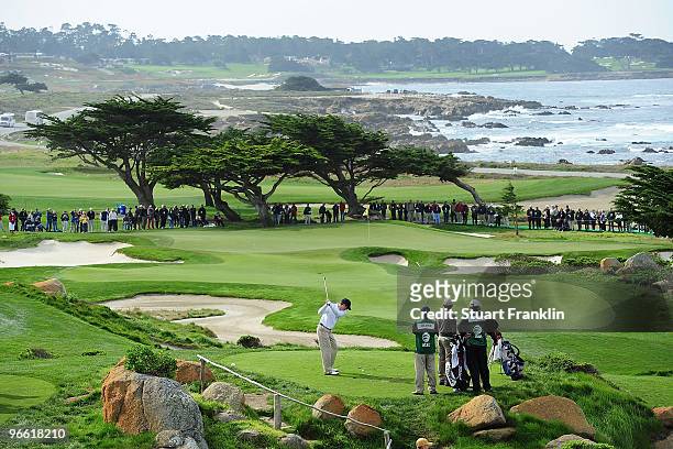 Scenic on the 11th tee during round one of the AT&T Pebble Beach National Pro-Am at Monterey Peninsula Country Club Shore Course on February 11, 2010...