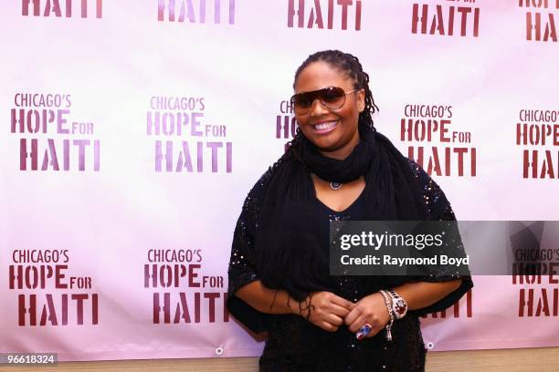 February 08: Singer Lalah Hathaway poses for photos at House Of Hope in Chicago, Illinois on February 08, 2010.