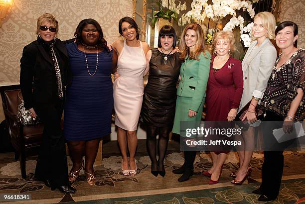 Actor/V-Day Board Member Jane Fonda, actor Gabourey Sidibe, actor/V-Day Board Member Rosario Dawson, author/V-Day Founder Eve Ensler, California's...
