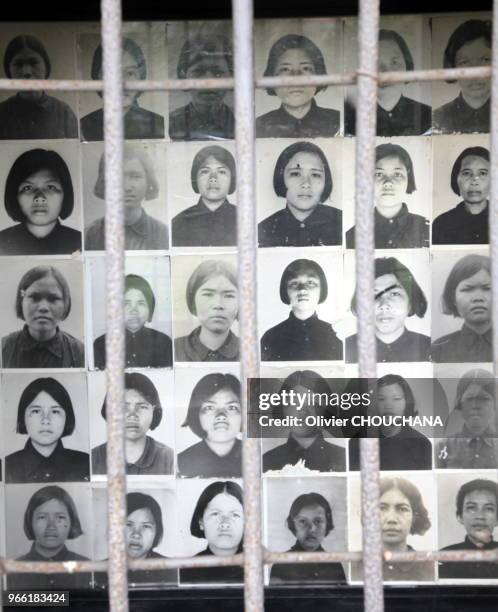 Musée du Génocide, connu aussi sous le nom de prison S-21 ou Tuol Sleng le 21 février 2017, Phnom Penh Cambodge. Ancien lycée converti en centre...