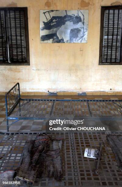 Musée du Génocide, connu aussi sous le nom de prison S-21 ou Tuol Sleng le 21 février 2017, Phnom Penh Cambodge. Ancien lycée converti en centre...