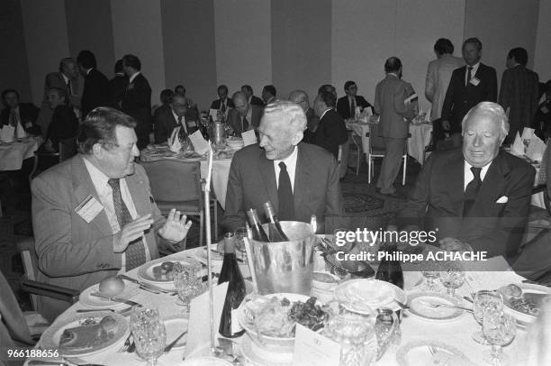 Franz-Josef Strauss, Maurice Couve de Murville, Edward Heath .