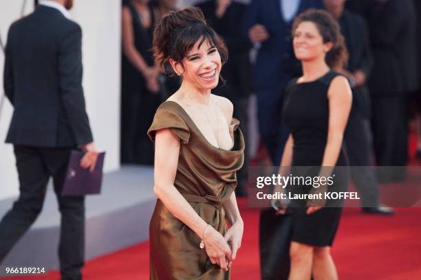 Sally Hawkins walks the red carpet ahead of the 'The Shape Of Water' screening during the 74th Venice Film Festival at Sala Grande on August 31, 2017...