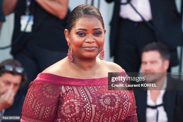 Octavia Spencer walks the red carpet ahead of the 'The Shape Of Water' screening during the 74th Venice Film Festival at Sala Grande on August 31,...
