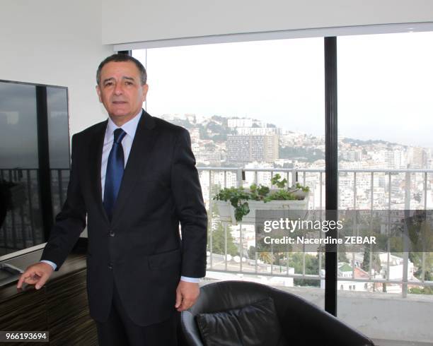 Portrait d'Abdeslam Bouchouareb, Ministre de l'industrie et des mines Algérien le 30 décembre 2015 à Alger, Algérie.