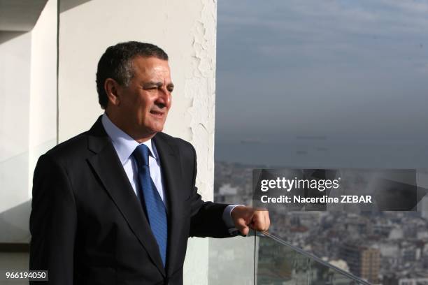 Portrait d'Abdeslam Bouchouareb, Ministre de l'industrie et des mines Algérien le 30 décembre 2015 à Alger, Algérie.